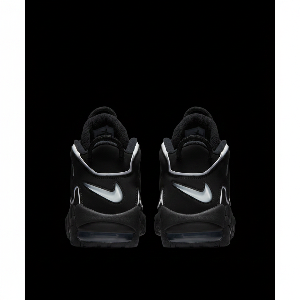 Nike Air More Uptempo, black and white. Desiger Estate